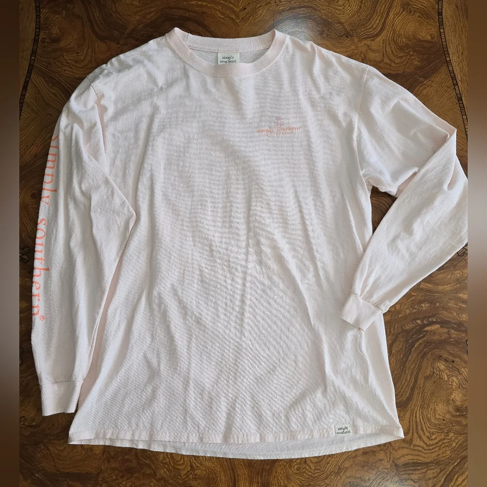 Lot Of 2 Womens Simply Southern Long Sleeve T-shirts, Size Large - Picture 4 of 9